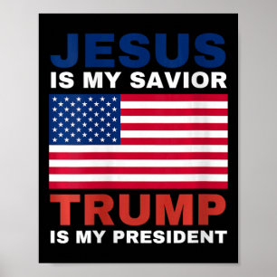 Kvinnotrast 2020-gåvor Jesus är min savior-trump I Poster