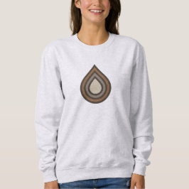 Kvinnotröja med nedfallande lagerkonst t shirt