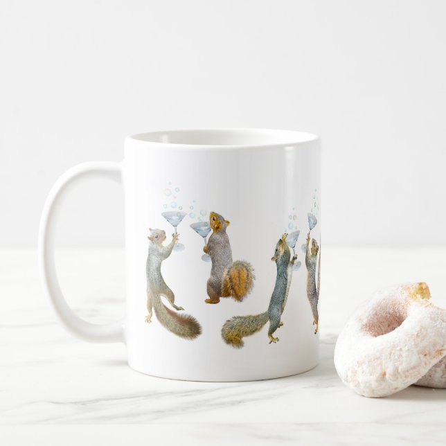 Kvirreler med Cocktails Mugg (Med munk)