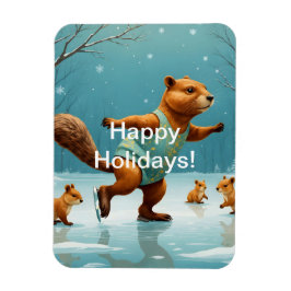 Kvirreler på is magnet