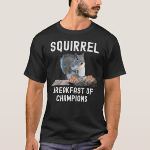 Kvirrelfrukost av champions-kaffe-nöt t shirt