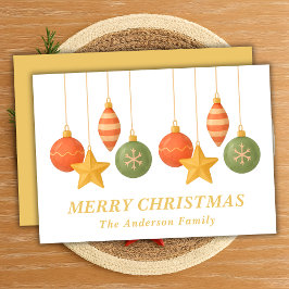 Kvismisk ändring av julprydnader julkort