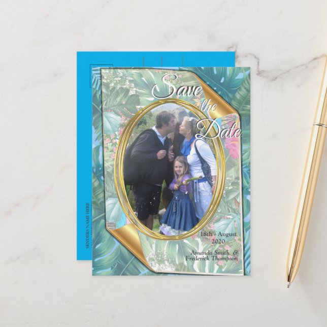 Kvismisk Fantasyvärld med en tropisk smak Meddelande Vykort (Fram/Back In Situ)