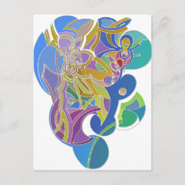 Kvismisk teckning vykort