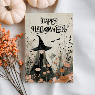Kvismisk vinkling Fall Foliage Happy halloween Kort
