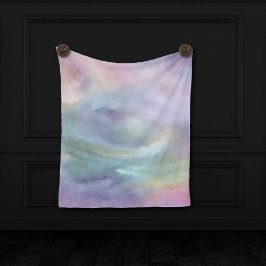 Kvisselpasteller | Dreamy Muted Rainbow Mottle Fleecefilt