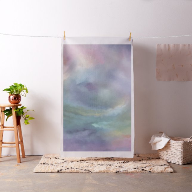 Kvisselpasteller | Dreamy Muted Rainbow Mottle Tyg (In Situ)