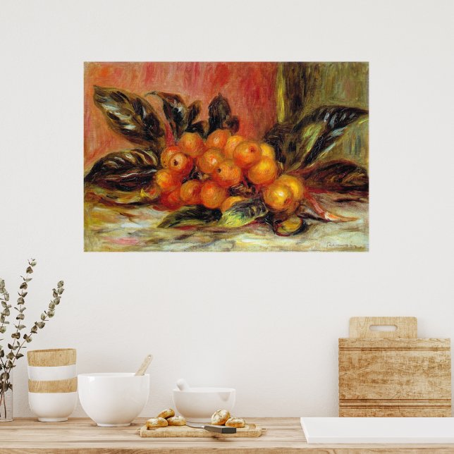 Kvist med mispel av Pierre Renoir Poster (Kök)