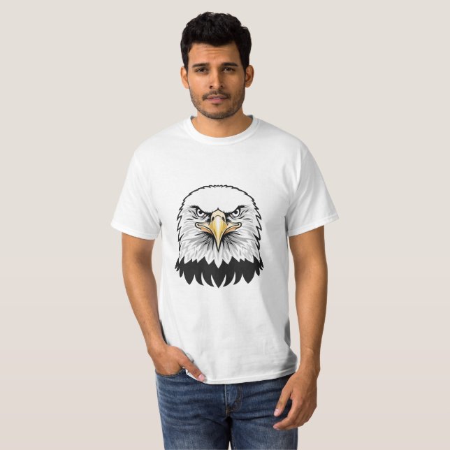 Kvit huvud på havsörn t shirt (Hel framsida)