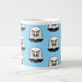 Kvitihuvad havsörn huvud jumbo mugg
