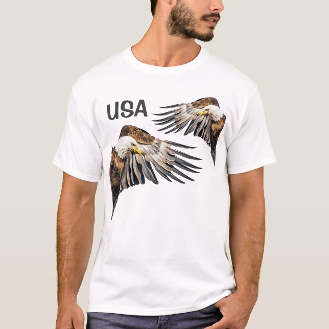 Kvitörn på vingen/USA Tröja (Framsida)