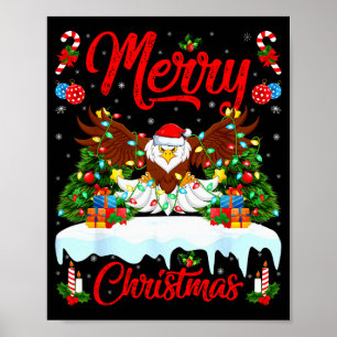 Kvitörnsälskare Xmas Belysning Santa Kvitörn Jul Poster