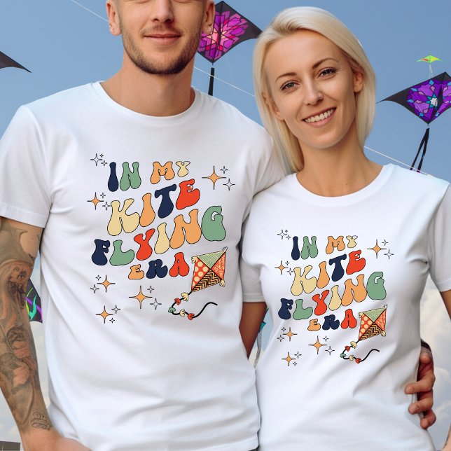 Kvitta Kite-Anpassningsbar Text på baksidan T Shirt (Skapare uppladdad)