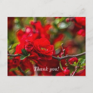 Kvitten Branch Målerisk Tacksamhets vykort