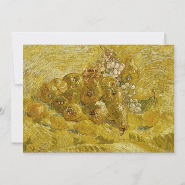 Kvitten, citroner, päron, vindruvor (Framsida)