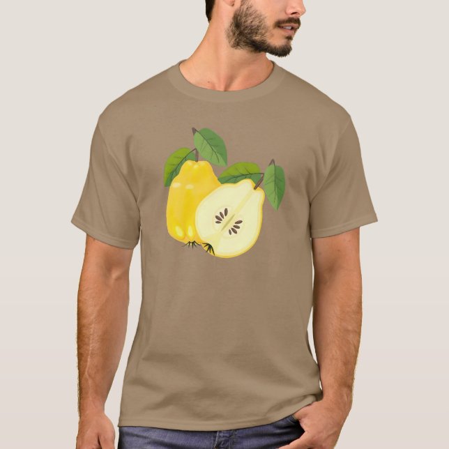 "Kvittenfrukt T-Shirt | Söt & Unik Fruktkläder (Framsida)