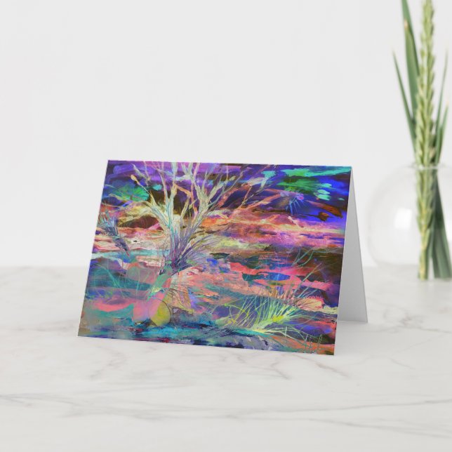 Kvittering - gratulationskort, originalteckning tack kort (Framsida)