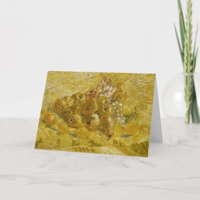 Kvitton, citroner, päron, druvor | Vincent van Gog Kort (Framsida)