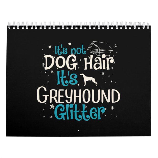 Kvitton | Dess Hund Hair dess Greyhound Glitter Kalender (Omslag)