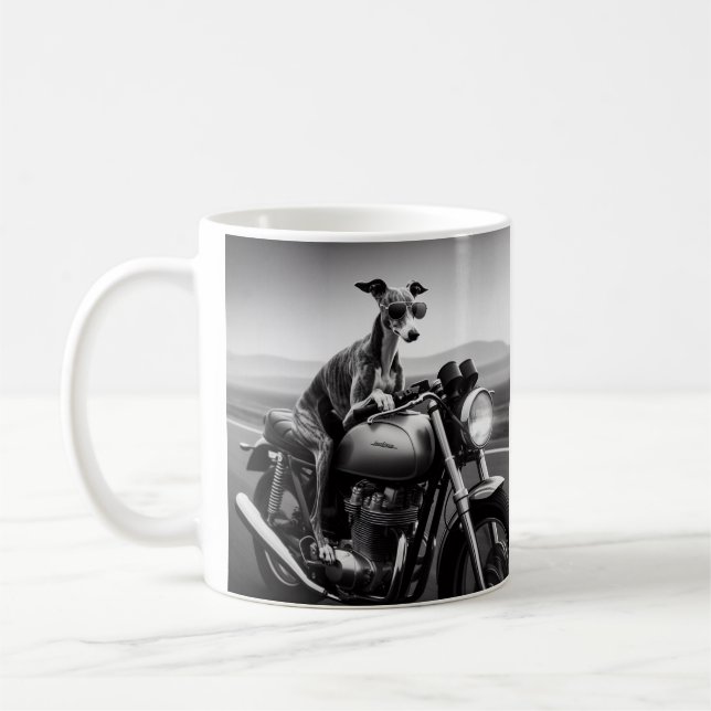 Kvitton på motorcykel kaffemugg (Vänster)
