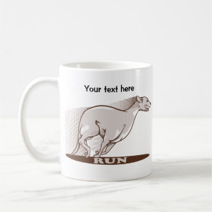 Kvitton som löper kaffemugg