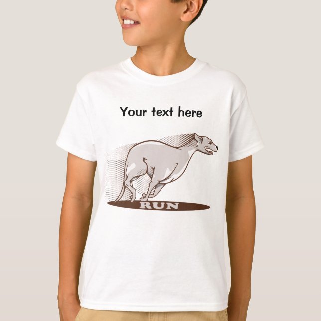 Kvitton som löper t shirt (Framsida)