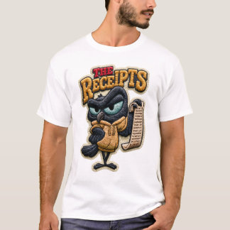 Kvittona Rolig Kråka Broderad Lapp Present T Shirt