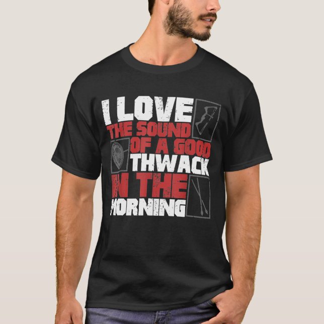 Kvot för tunna rader och pilar t shirt (Framsida)