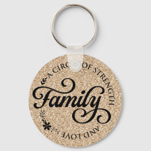 Kvoten för den inspirerande familjen nyckelring