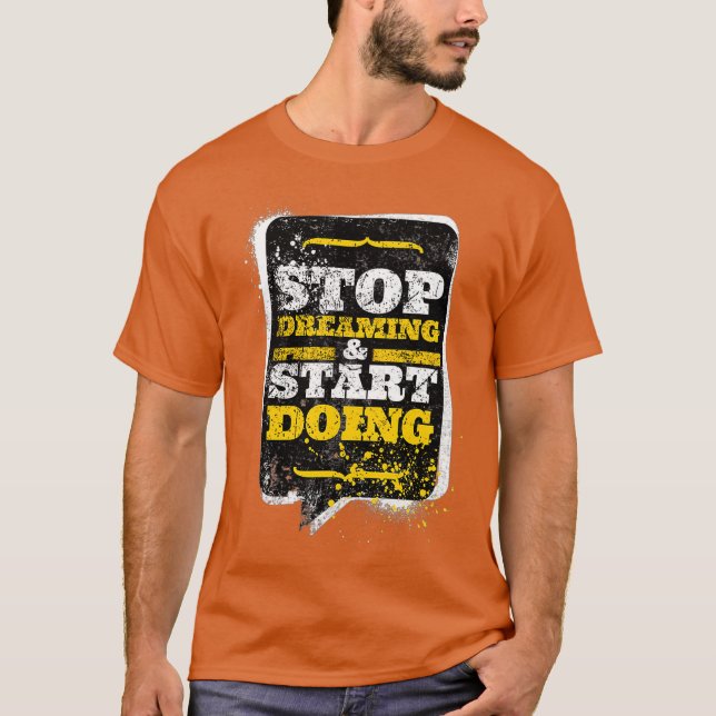 Kvoten för Fitness Motivation, inspirationshandlin T Shirt (Framsida)