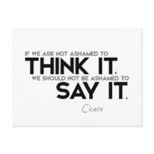 KVOTER: Cicero: Tänka, säg det.