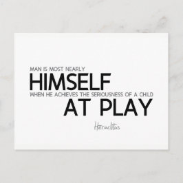 KVOTER: Heraclitus: Barn i spel Vykort