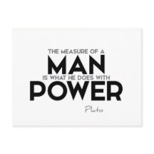 KVOTER: Platon: Mät en man, makt