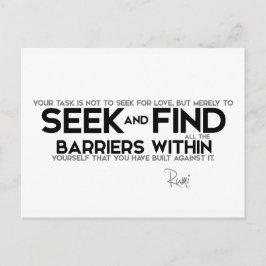 KVOTER: Rum: Hinder inom dig själv Vykort