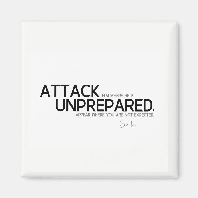 KVOTER: Sol Tzu: Attack oberett Magnet (Framsidan)