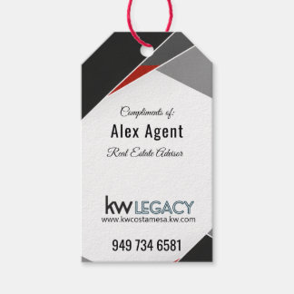 KW Legacy triangel design agent Presentetikett