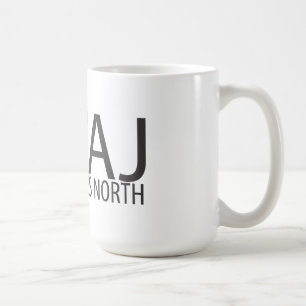 KWAJ som nio grader är norr Kaffemugg