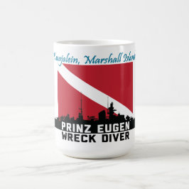 Kwajalein för Prinz Eugen haveridykare Kaffemugg