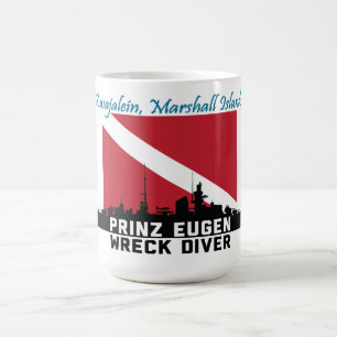 Kwajalein för Prinz Eugen haveridykare Kaffemugg
