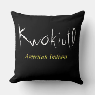Kwakiutl Indian tribu T-Shirt Kudde