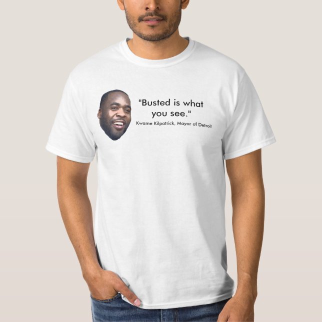 Kwame Kilpatrick Tee Shirt (Framsida)