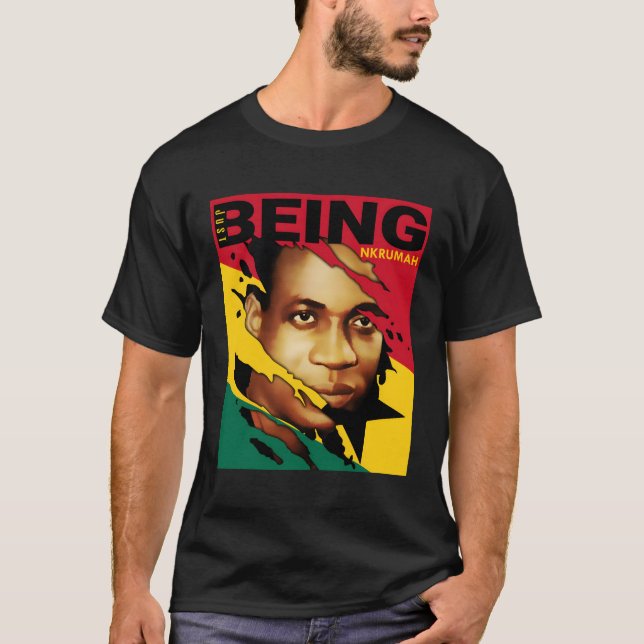 Kwame Nkrumah-Flagga i Ghana T Shirt (Framsida)