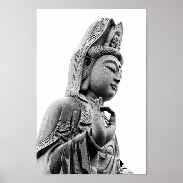 Kwan Yin Chinese Buddha Buddhist Poster (Framsidan)