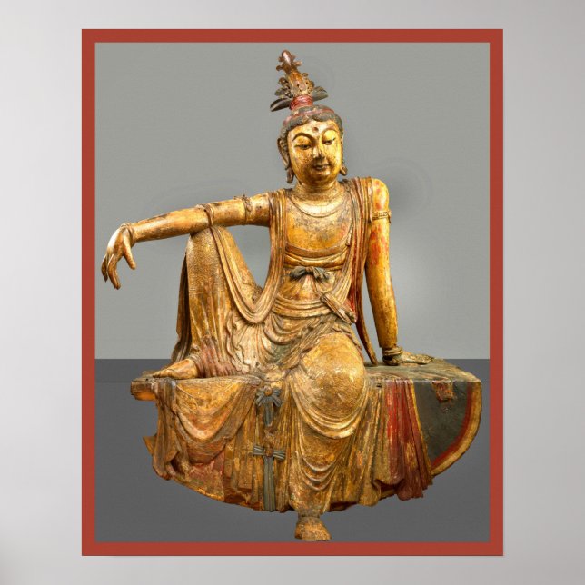 Kwan Yin eller Guanyin Chinese Goddess of Mercy Poster (Framsidan)