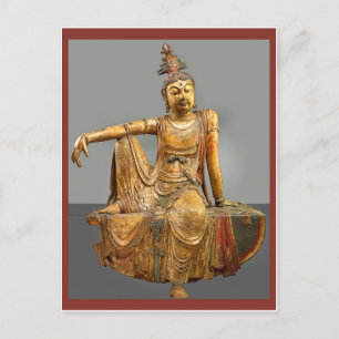 Kwan Yin eller Guanyin Chinese Goddess of Mercy Vykort