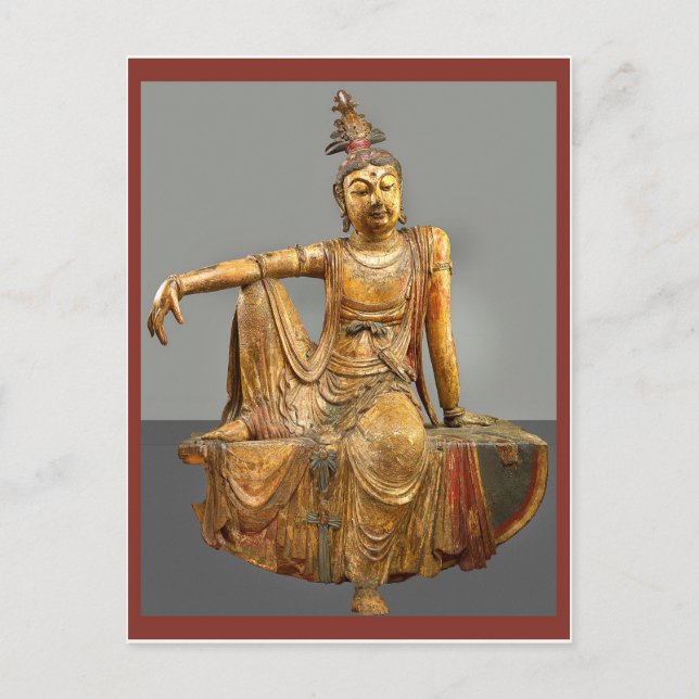 Kwan Yin eller Guanyin Chinese Goddess of Mercy Vykort (Framsida)