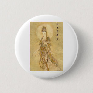 Kwan Yin gudinnan av medkänsla Knapp