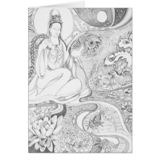 Kwan Yin Hälsningskort