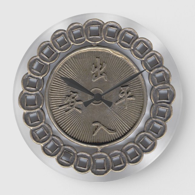 Kwan Yin Medallion Stor Klocka (Framsida)