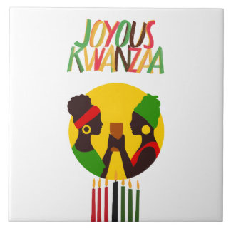 Kwanza Decor Ceramic Tile Trivet Dekoration Kakelplatta